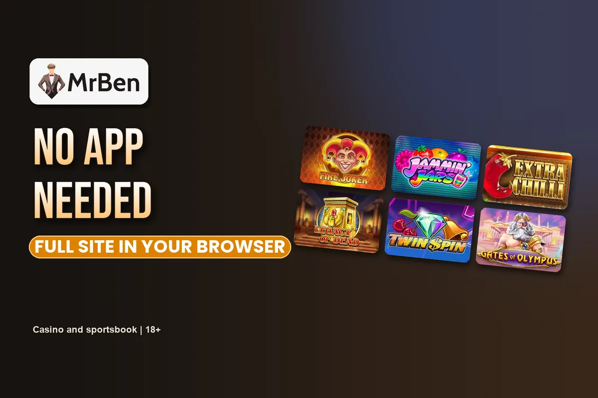 Mr Ben Casino on mobile without an app