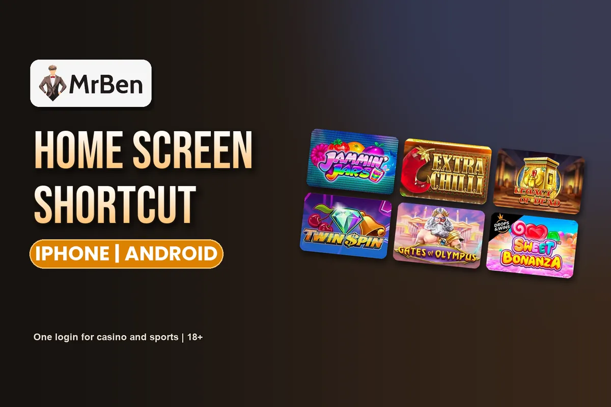 Mr Ben Casino home screen shortcut