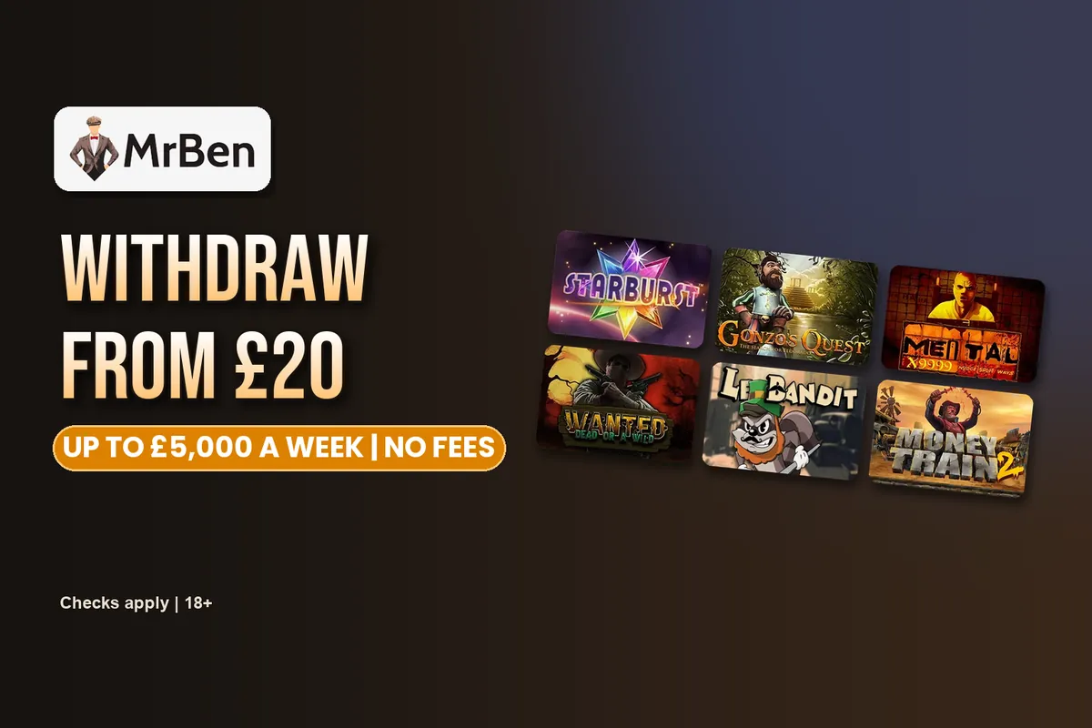 Mr Ben Casino withdrawals from £20
